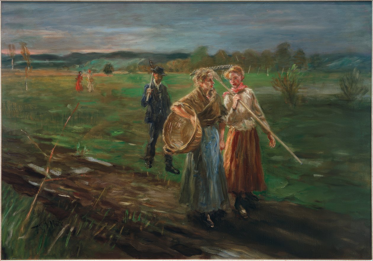 Při sekání sena od Fritz von Uhde