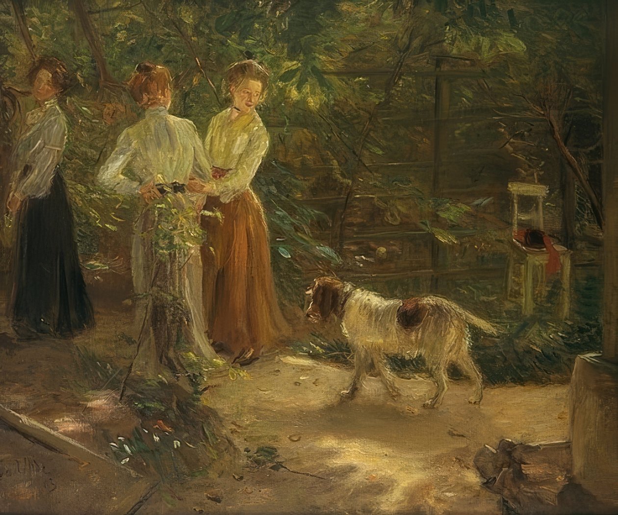 Zahradní cesta. 1903 od Fritz von Uhde