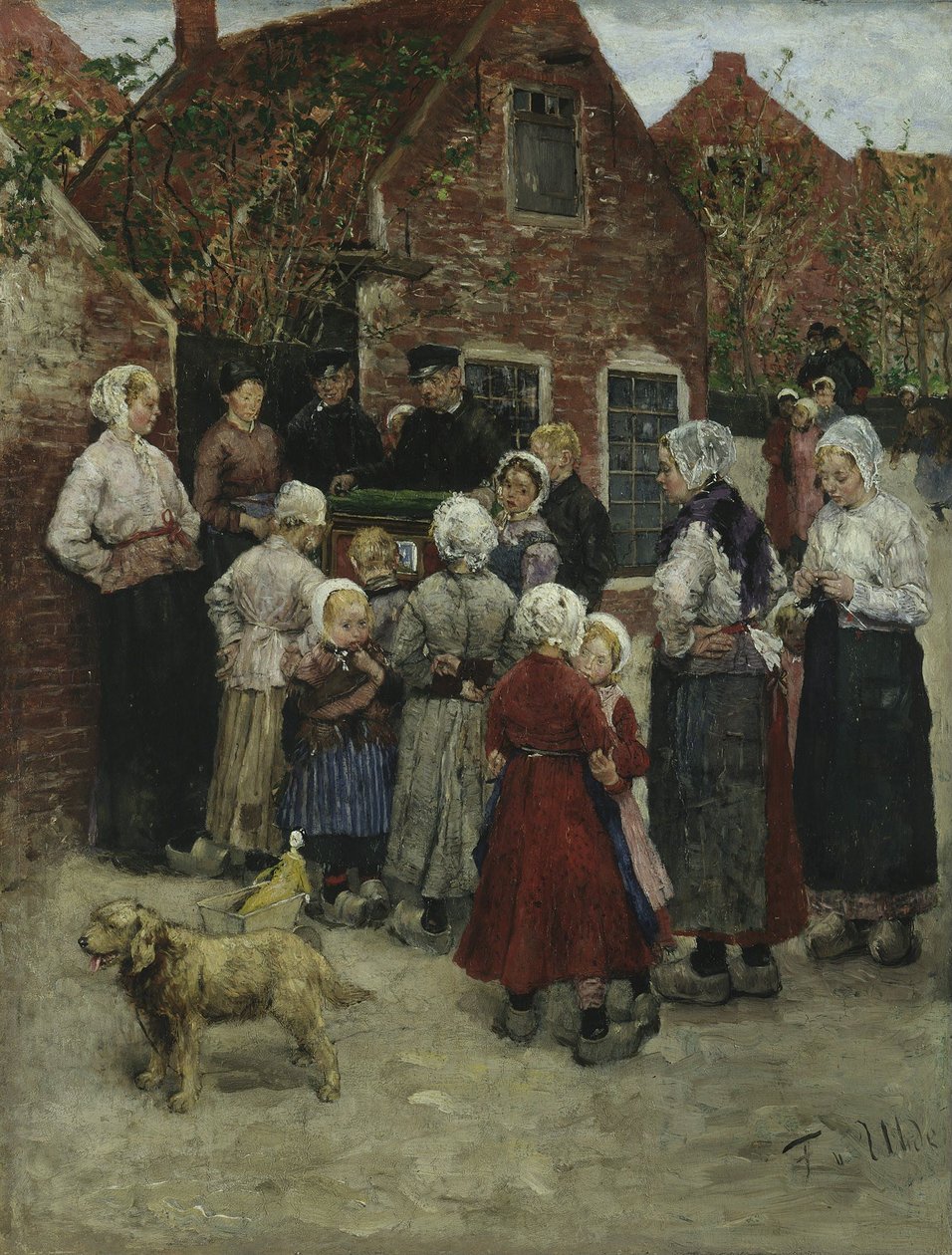 Flašinetář v Zandvoortu od Fritz von Uhde