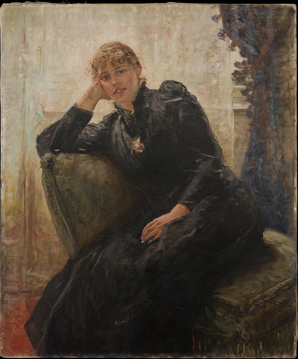 Portrét dámy (Portrét Therese Karlové) od Fritz von Uhde