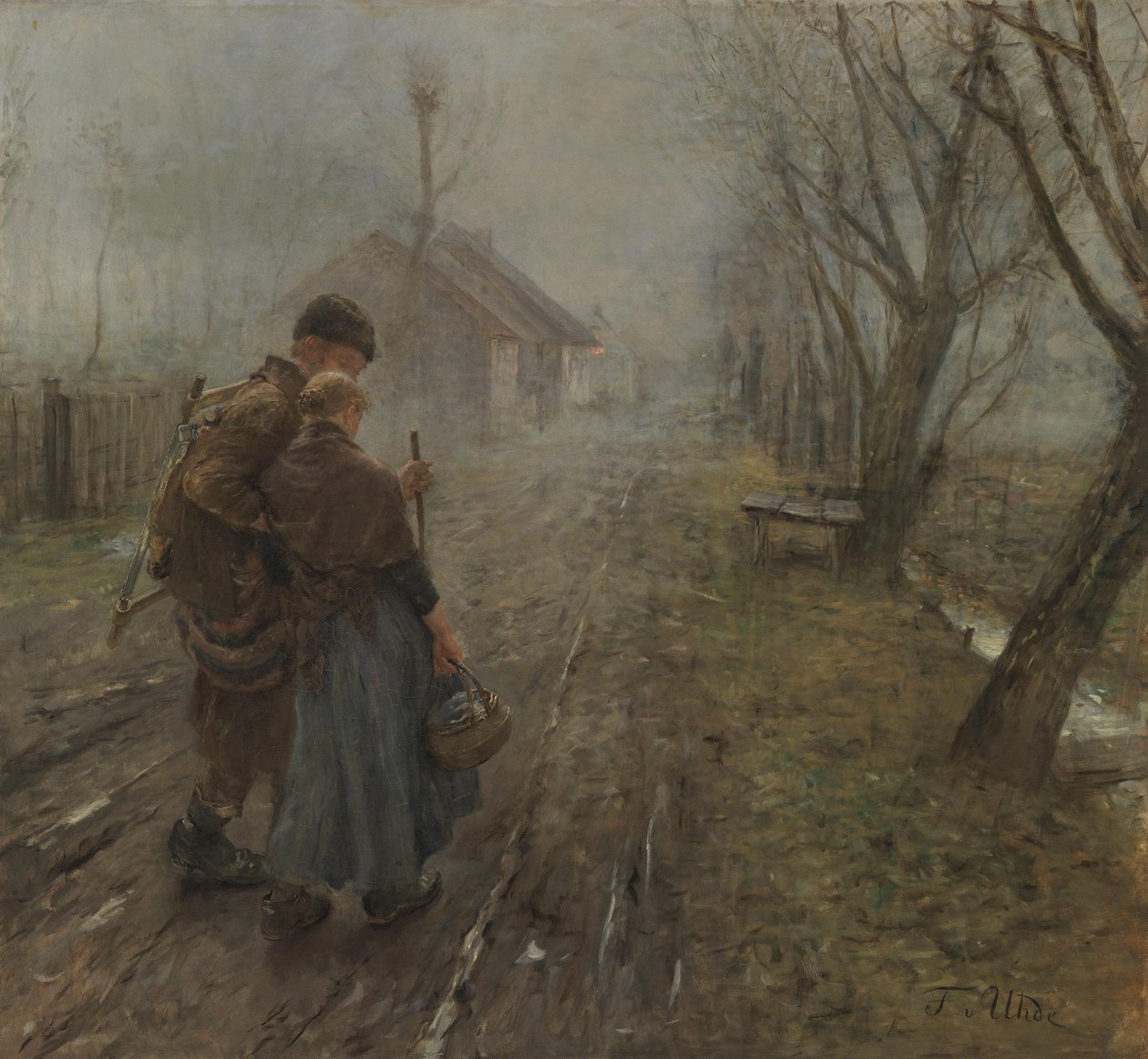 Těžká chůze od Fritz von Uhde