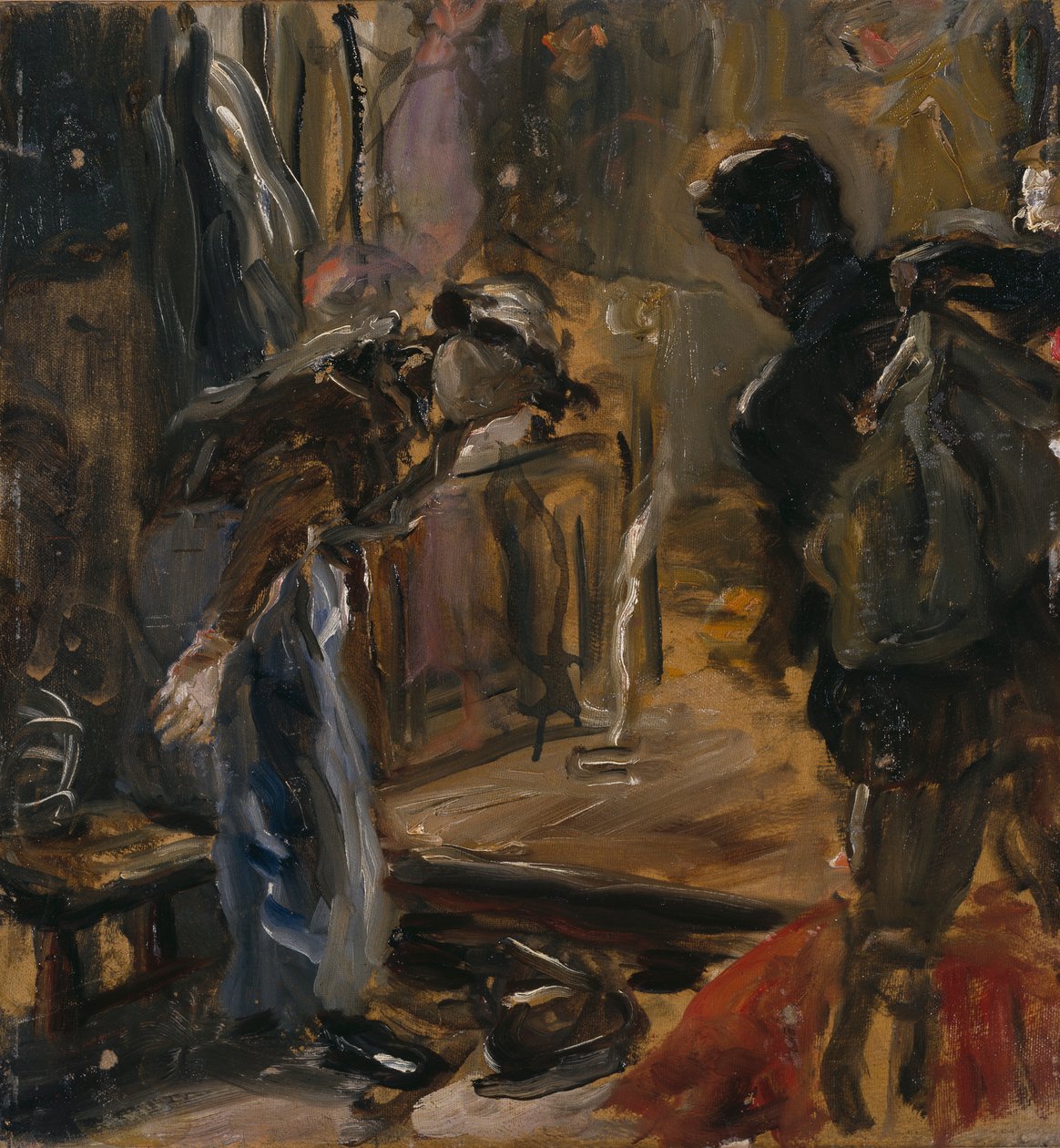 Studie z ateliéru od Fritz von Uhde