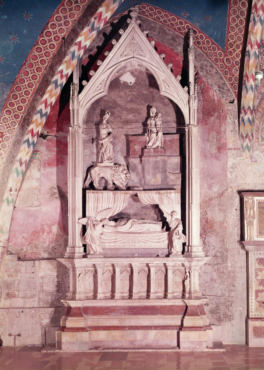 Pohřební pomník pro královnu Kypru a Jeruzaléma, 1229 (mramor) od Fuccio Fiorentino