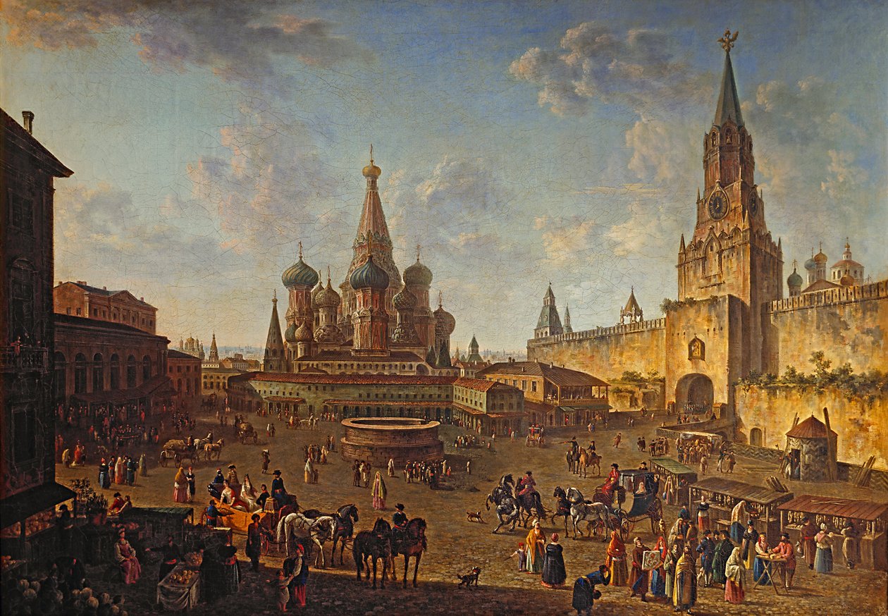 Rudé náměstí v Moskvě od Fyodor Alekseyev