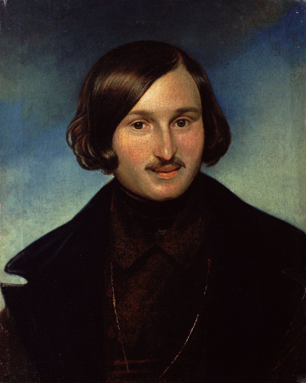 Portrét Nikolaje Gogola, 1841 od Fyodor Antonovich Moller
