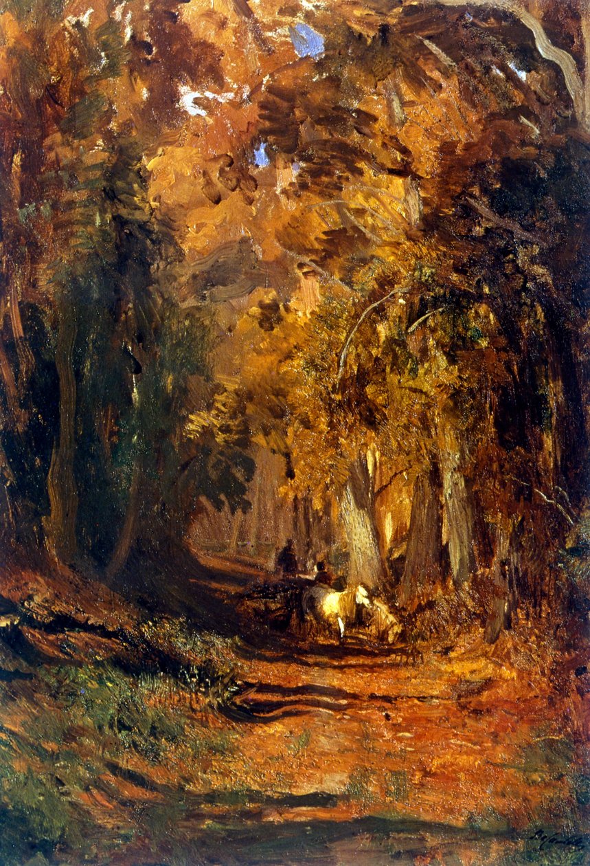 Les na podzim kolem roku 1870 (malba) od Fyodor Alexandrovich Vasilyev
