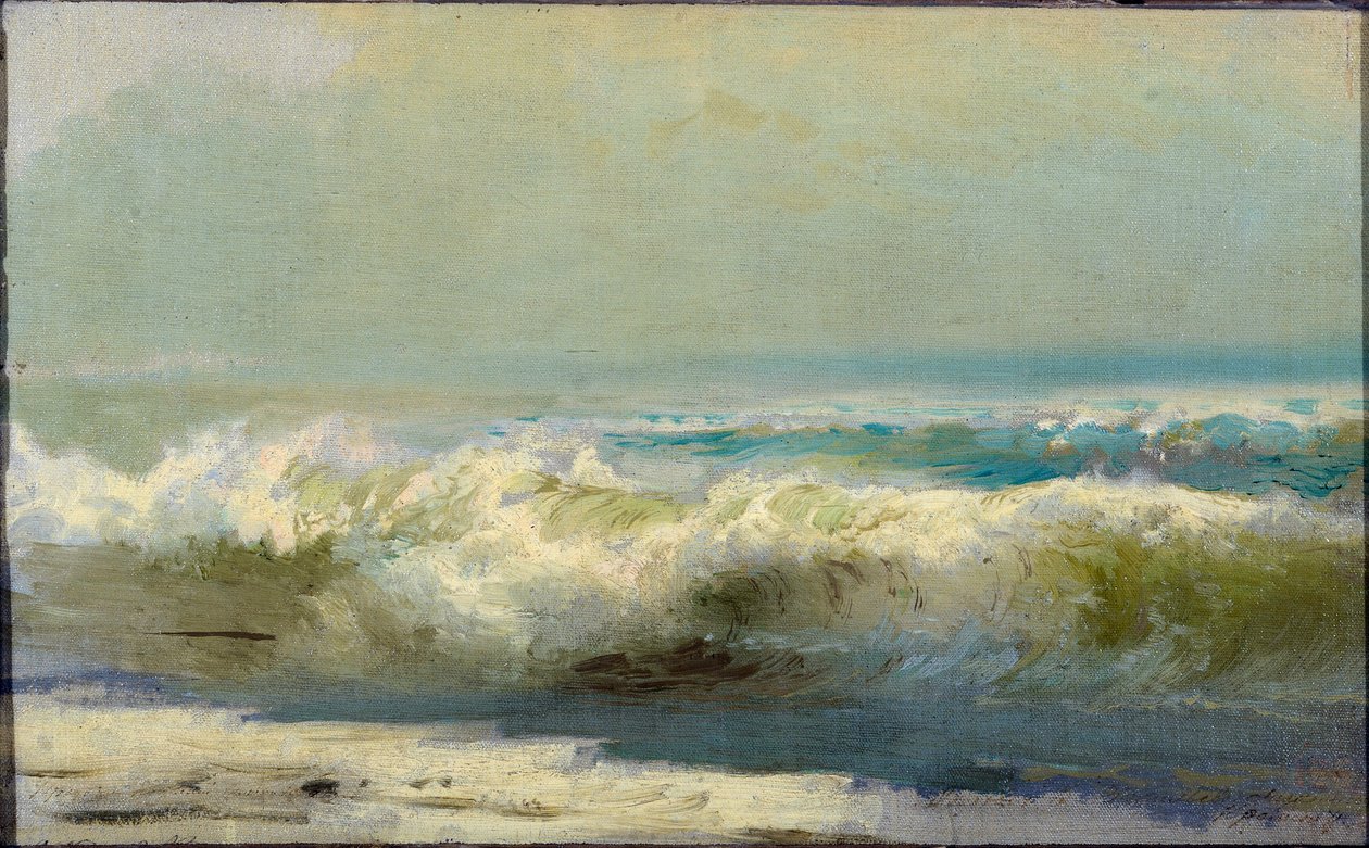 Surfujte v Jaltě par Vasiljev, Fjodor Alexandrovič (1850-1873). Olej na plátně od Fyodor Alexandrovich Vasilyev
