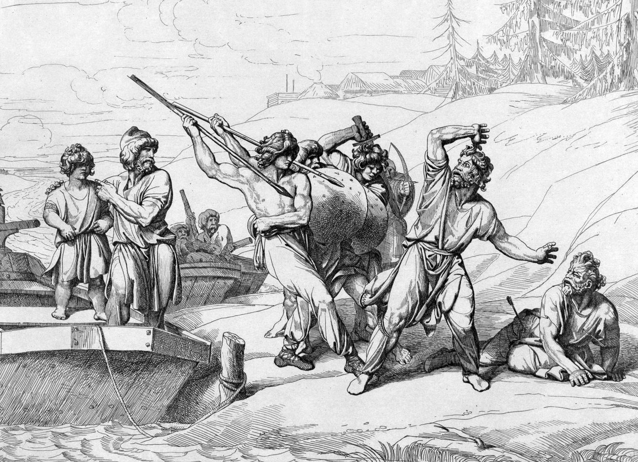Smrt Askolda a Dira, před rokem 1839 od Fyodor Antonovich Bruni