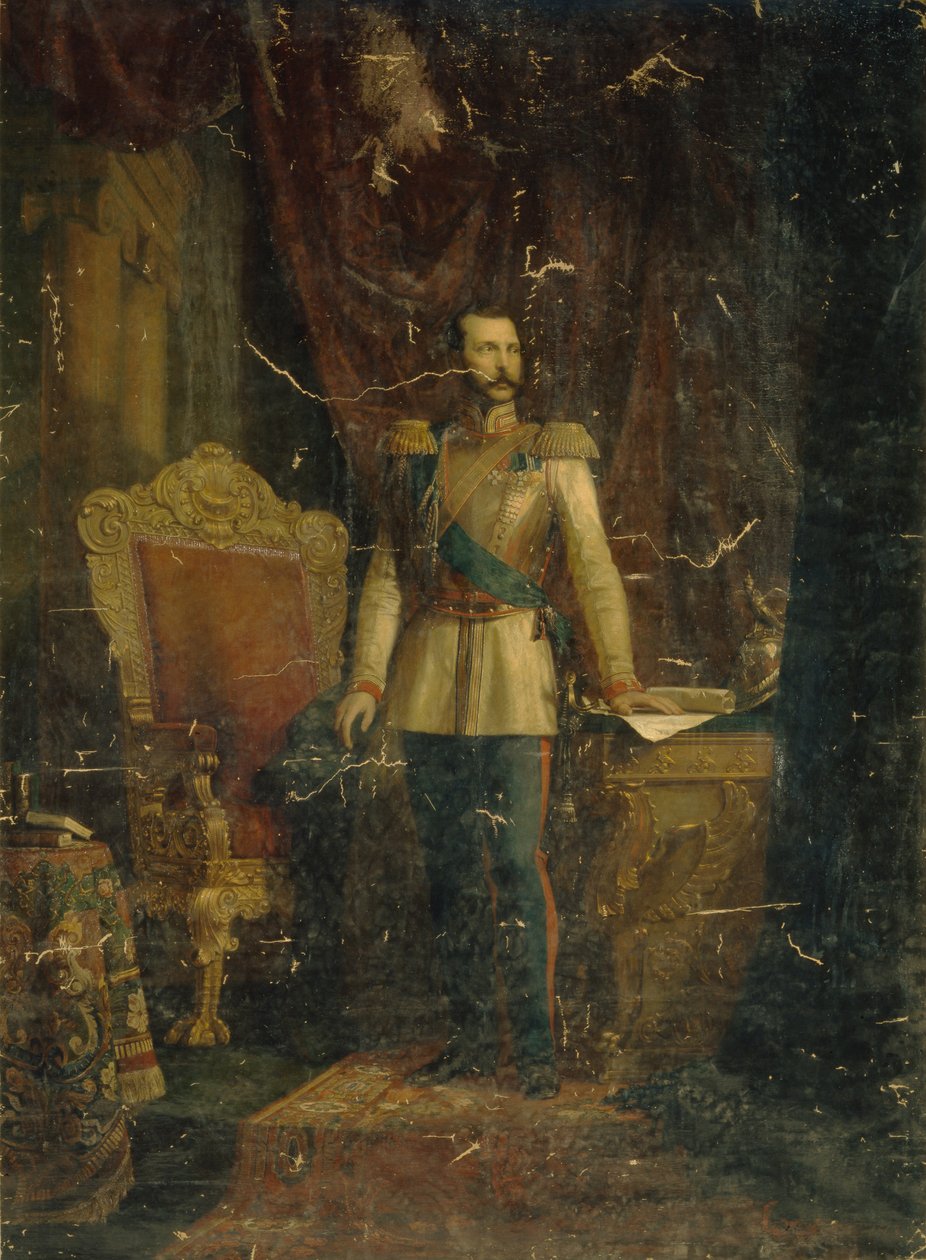 Portrét císaře Alexandra II. 1818-1881, 1862 od Fyodor Martynovich Reichert