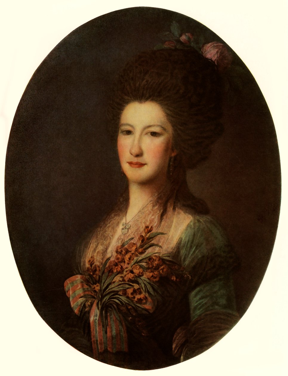 Portrét hraběnky J. V. Santi, 1785, 1965. od Fyodor Rokotov