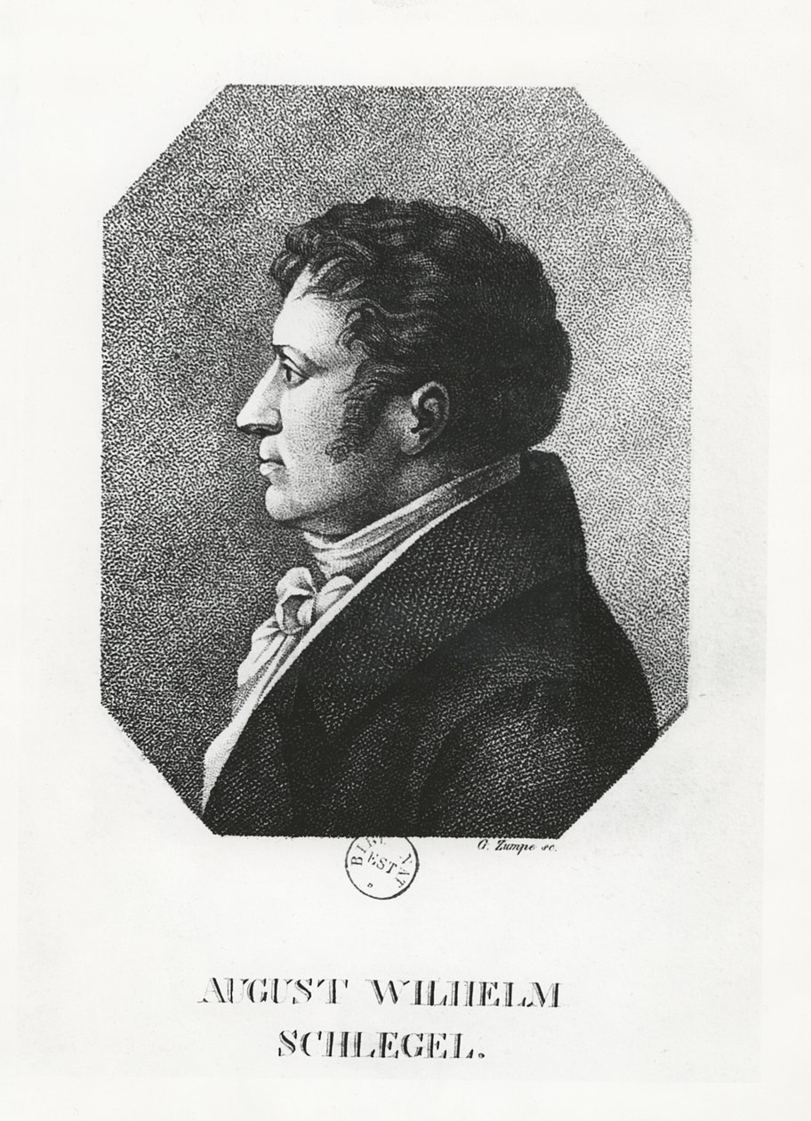 August Wilhelm Schlegel od G. Zumpe