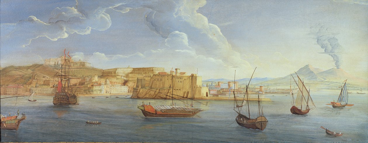 Pohled na Neapol s Castel dell