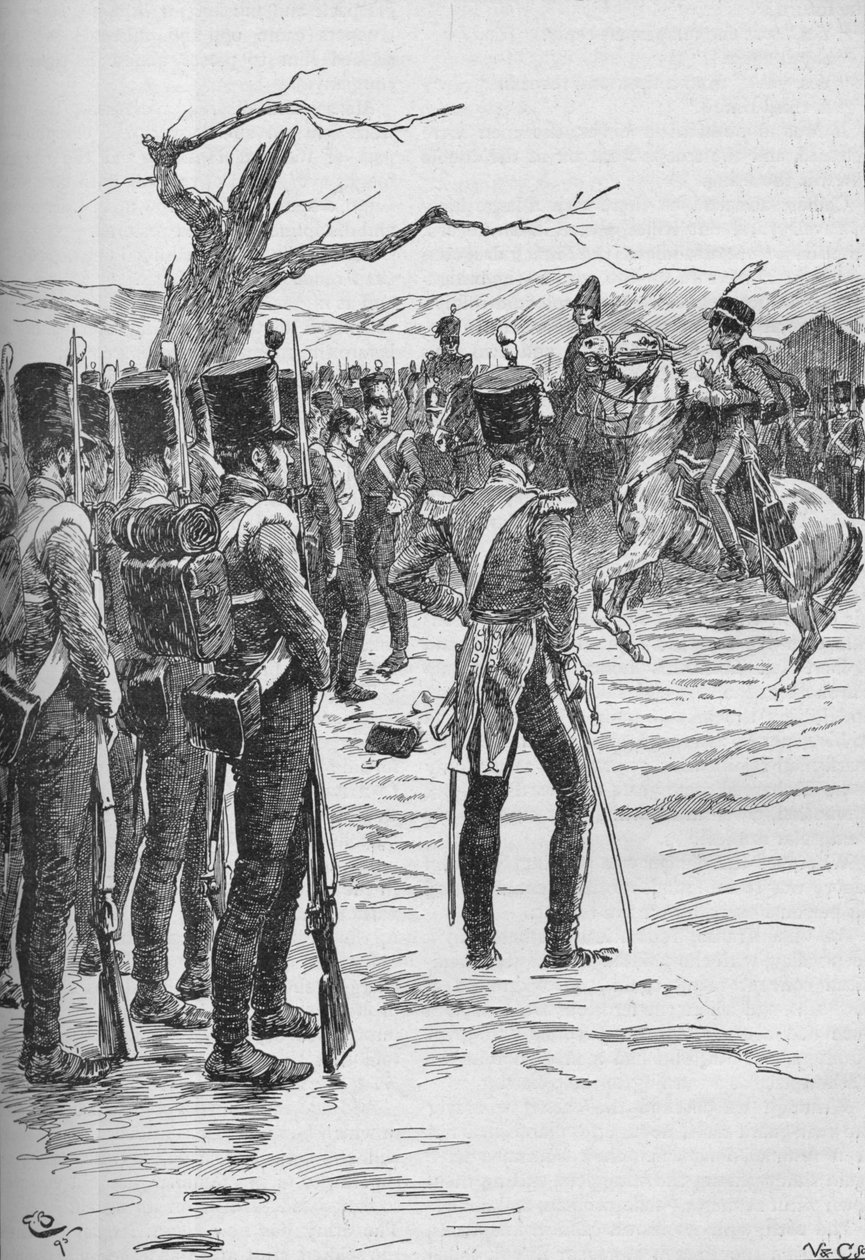 Husar se vrhl se zprávou, že na nás byli nepřátelé!, 1895, 1902 od GB