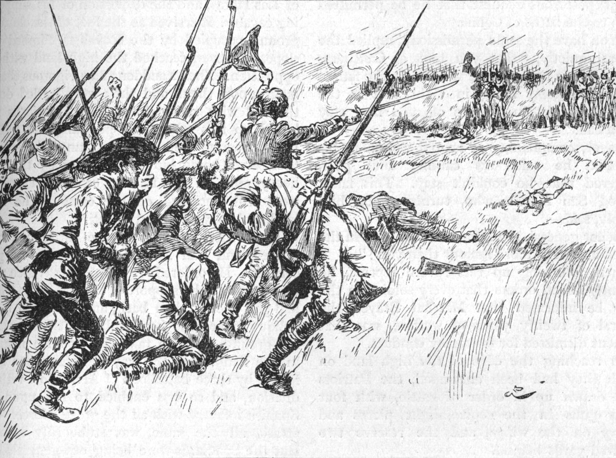 Divize pod velením Alvarada překračovala Nízká zem, 1902 od GB