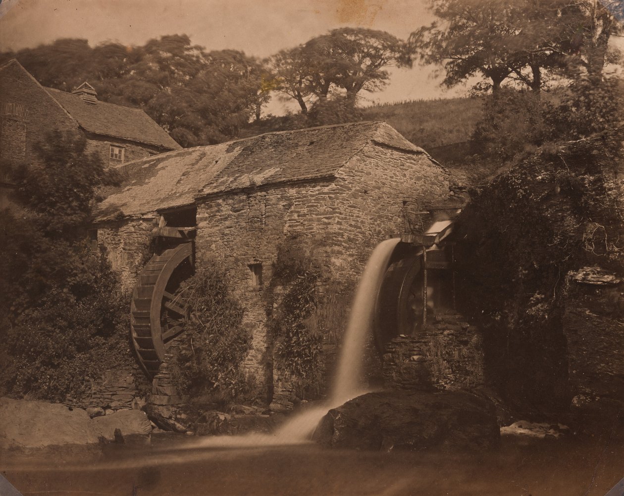 Mlýn Donemark nedaleko Bantry,c. 1855 (foto) od G.B. Gething