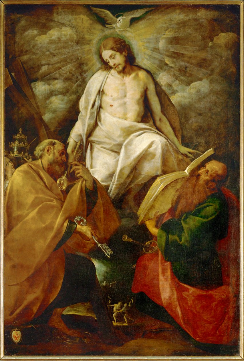 Kristus se zjevuje svatým Petrovi a Pavlovi (obraz) od G.B. & Morazzone P.(1571-1626) Crespi