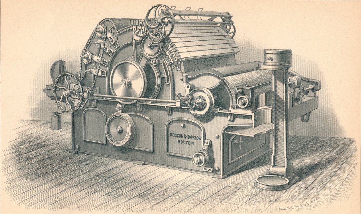 Self Stripping Carding Engine, Dobson a Barlow Bolton