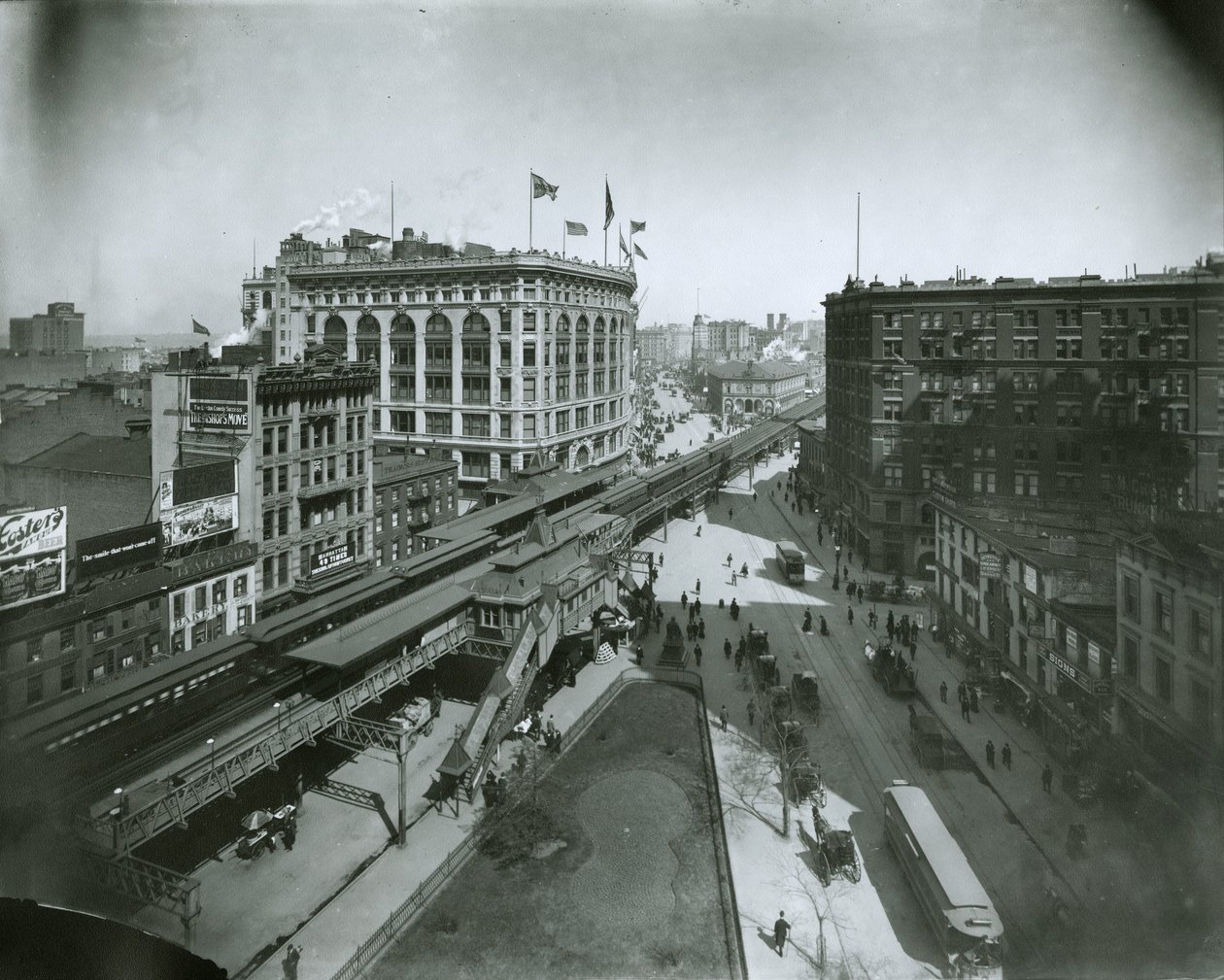 Broadway, severně od 32nd Street, New York City od G.P. Hall und Sohn