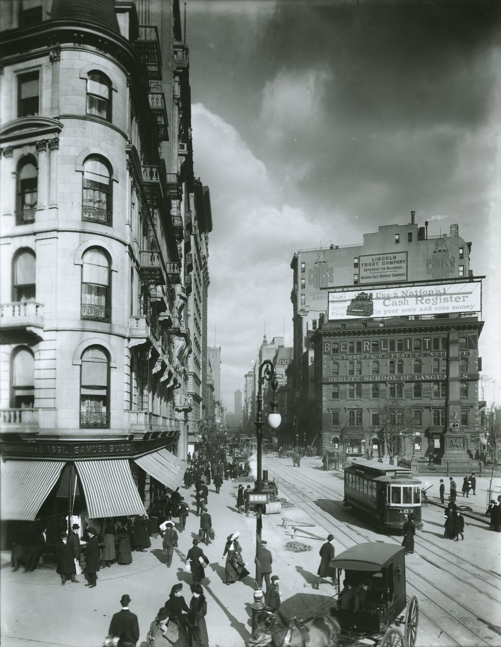 Broadway severně od 24th Street, New York City od G.P. Hall und Sohn