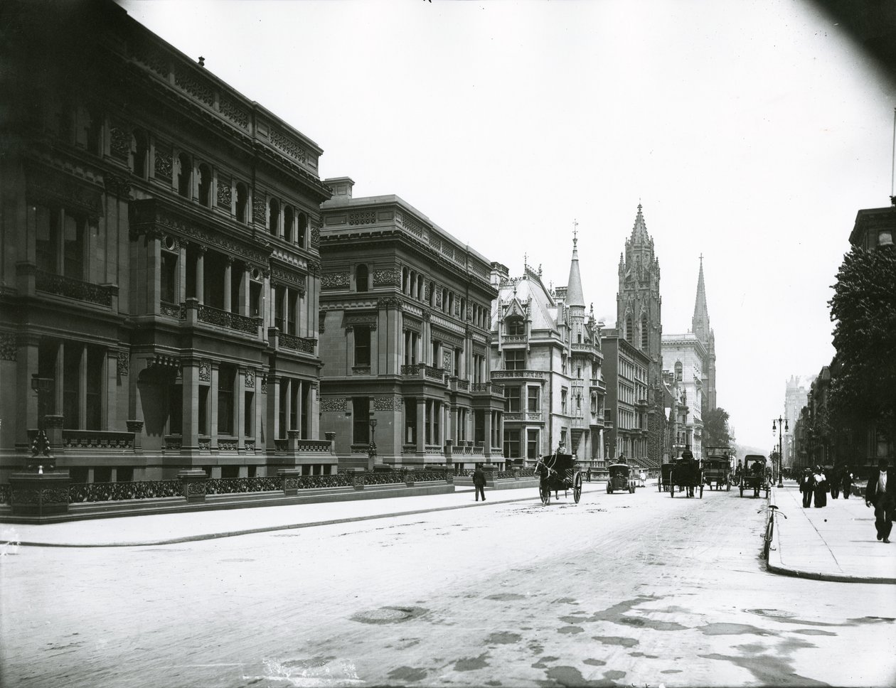 Pátá avenue při pohledu na sever ze 49. ulice od G.P. Hall und Sohn