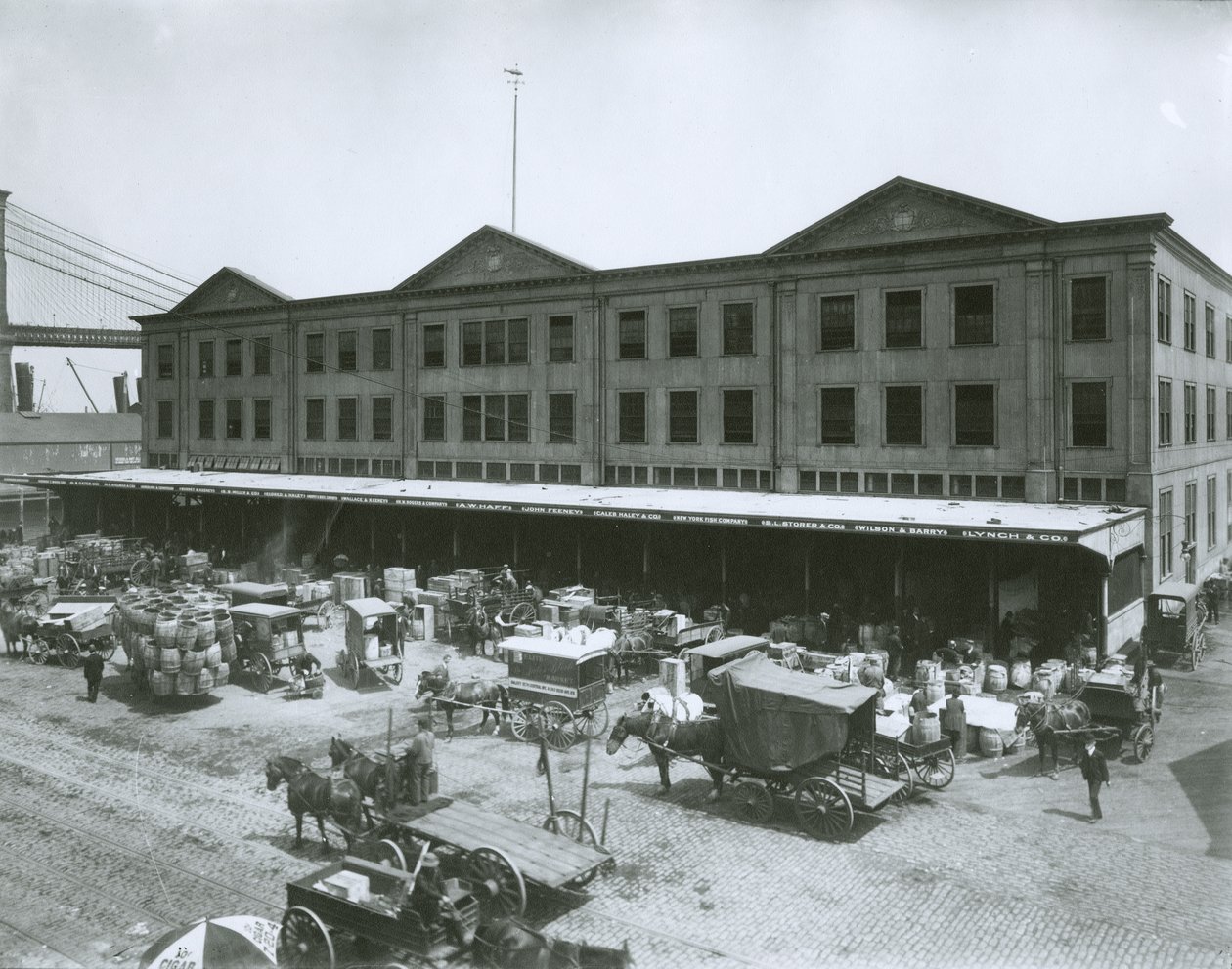 Fulton Fish Market, New York od G.P. Hall und Sohn