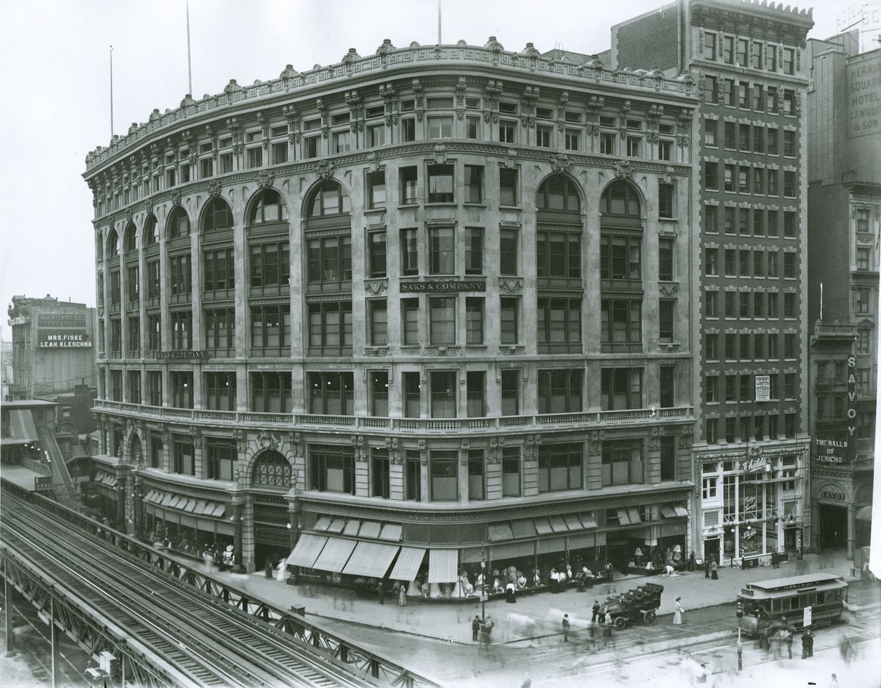 Saks und Company Department Store, New York (želatinová stříbrná fotografie) od G.P. Hall und Sohn