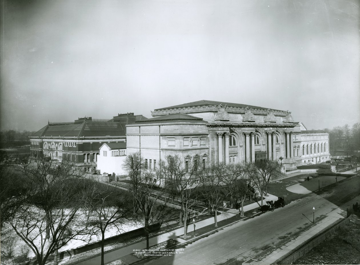 Metropolitní muzeum umění z jihovýchodu, New York City, 1909 od G.P. Hall und Sohn