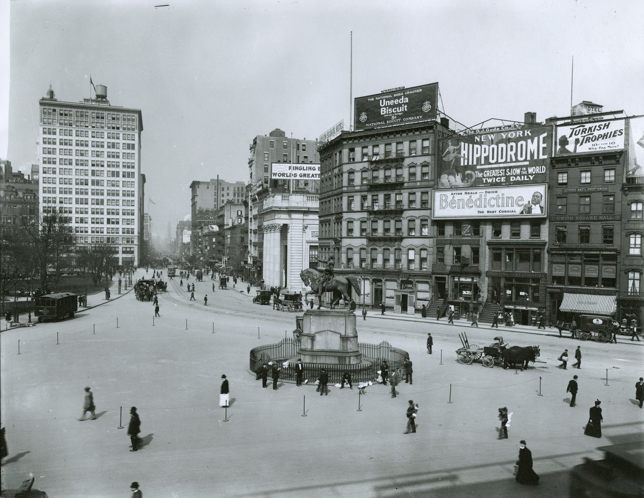 Union Square a Fourth Avenue, New York City od G.P. Hall und Sohn