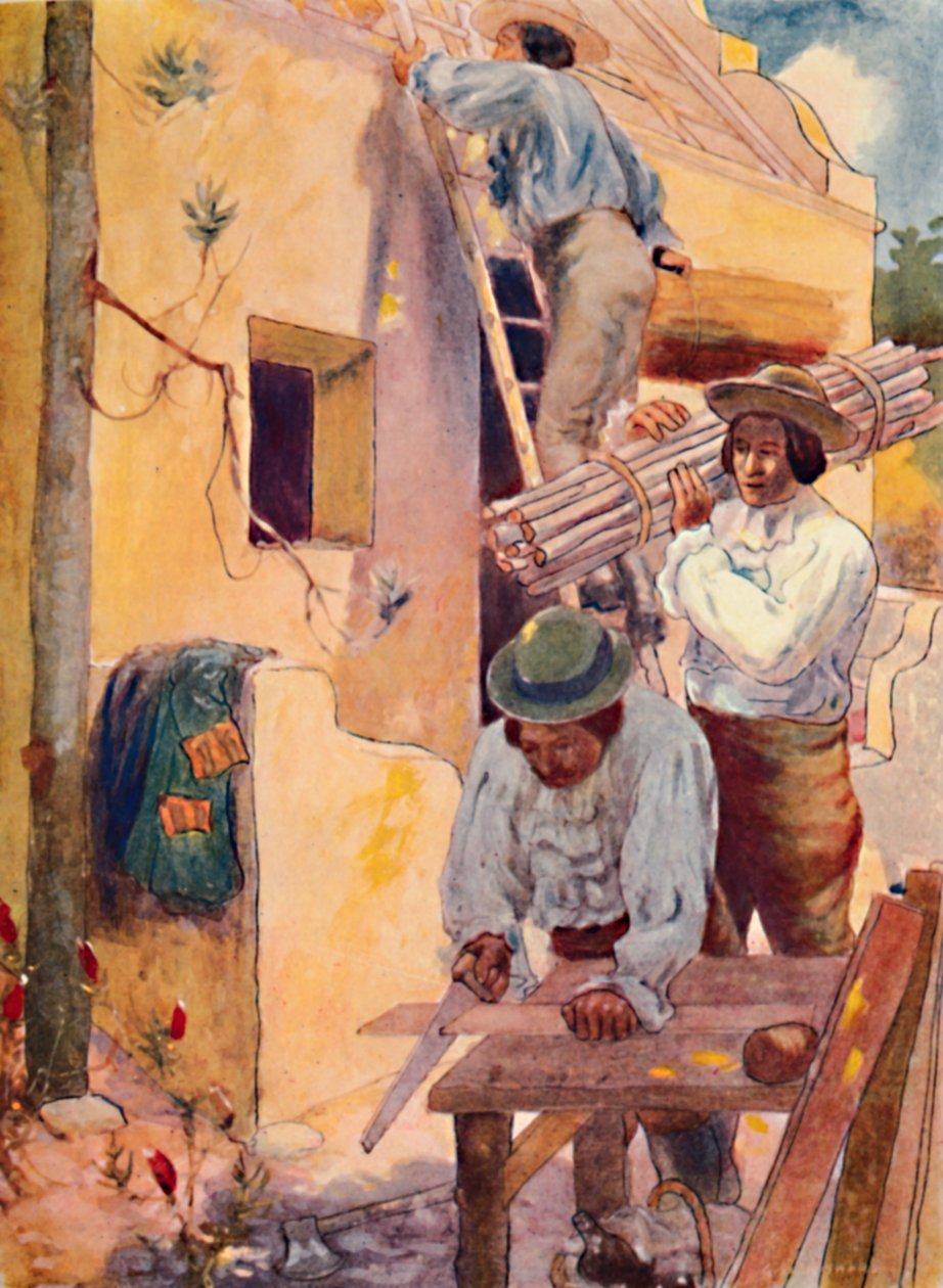 „Hugenoti budují své usedlosti“, 1909 od GS Smithard