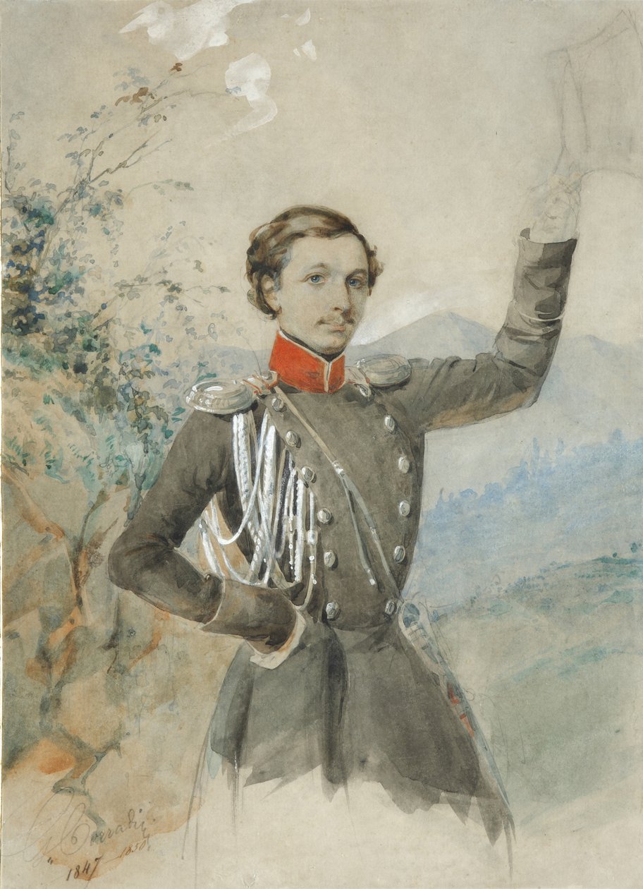 Portrét Semjona Dmitrieviče Lisaneviče 1822-1877, 1847-1849 od G.V. Corradini