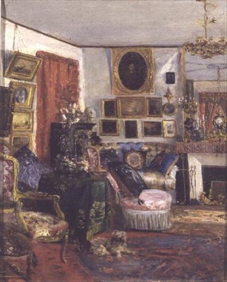 Interiérová scéna od G. A. Launay