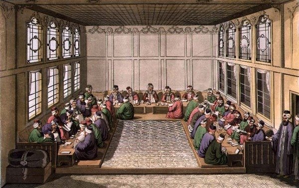 Veřejné ministerstvo financí, deska 17 z části III, svazek I „Dějin národů“, vyryto umělcem (akvatinta) od G. Alluisetti