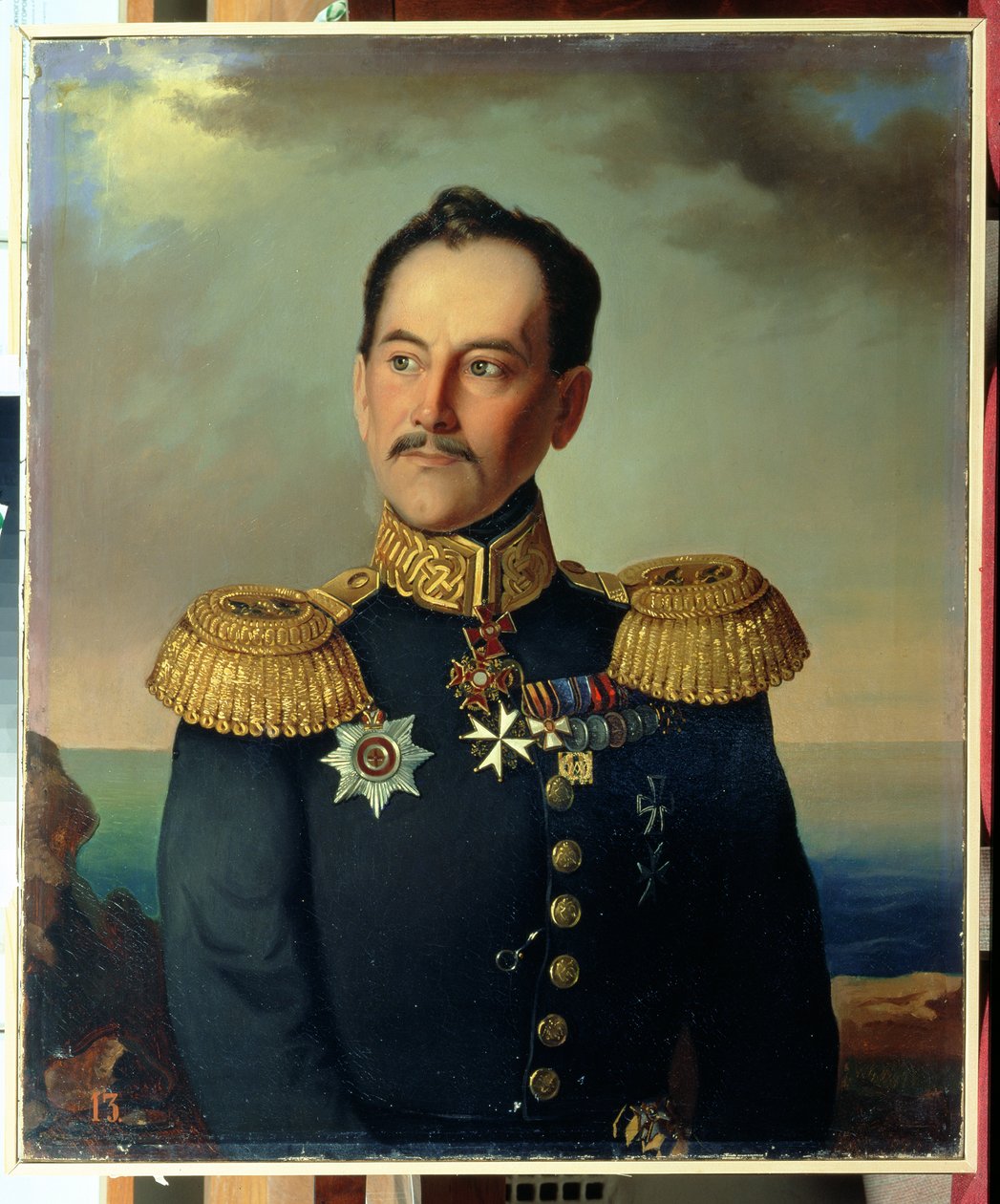 Portrét viceadmirála Nikolaje Rimského-Korsakova (1793-1848) od G. Botmann