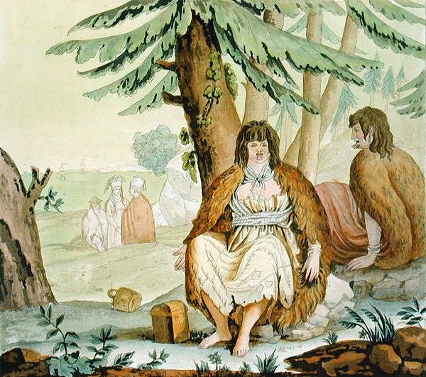 Někteří indičtí obchodníci (barevné gravírování) od G. Bramati