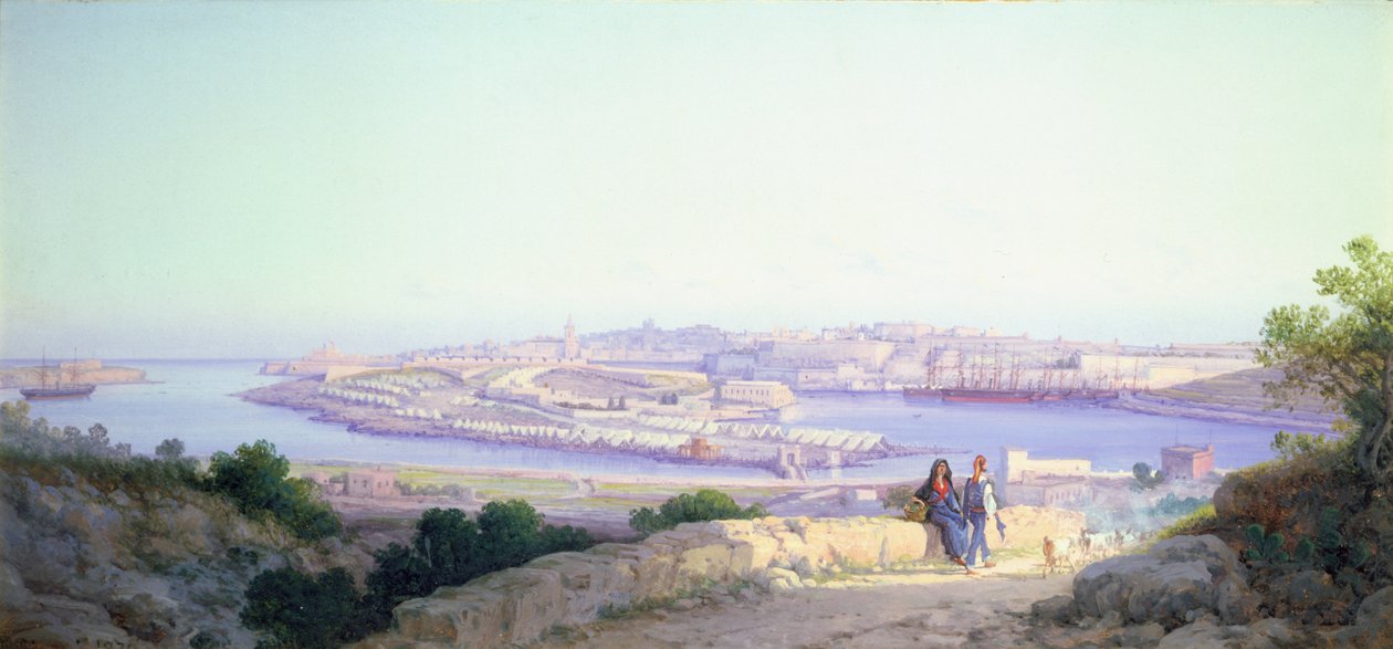 Pěchotní tábor v Lazaretto, Malta od G. Gianni