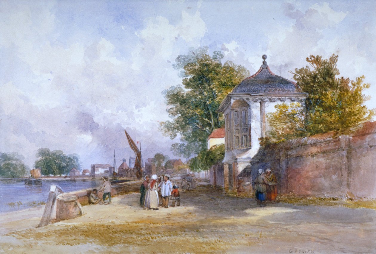 Mortlake, Richmond upon Thames, Londýn, c1845 od G Howse