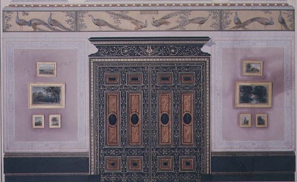 Návrh interiéru budovy Grosvenor Crescent č. 1, Londýn od G. Hutchinson