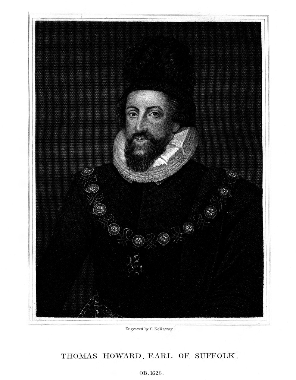 Admirál Thomas Howard, 1. hrabě ze Suffolku, 1825. od G. Kellaway