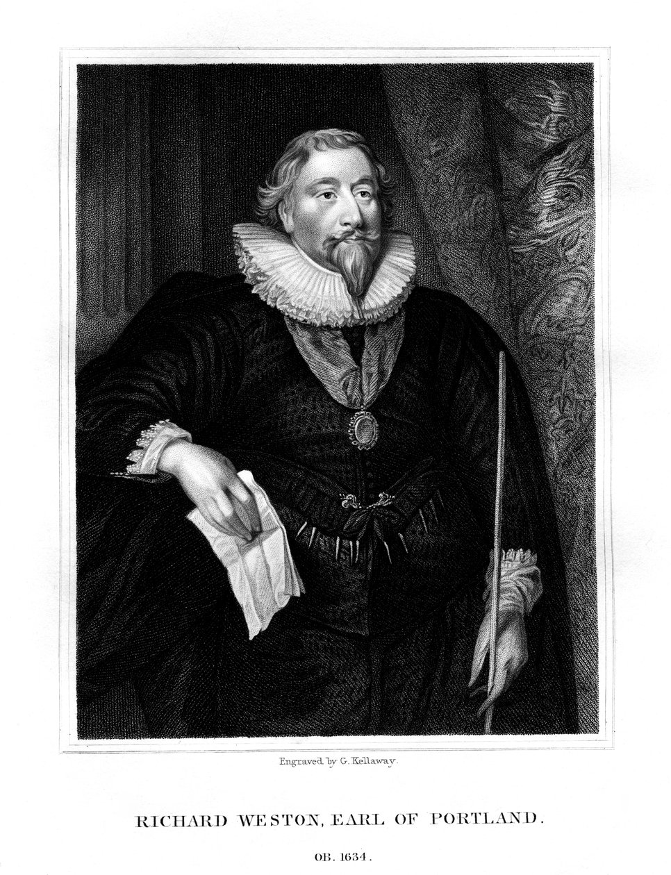 Richard Weston, první hrabě z Portlandu, 1825. od G. Kellaway