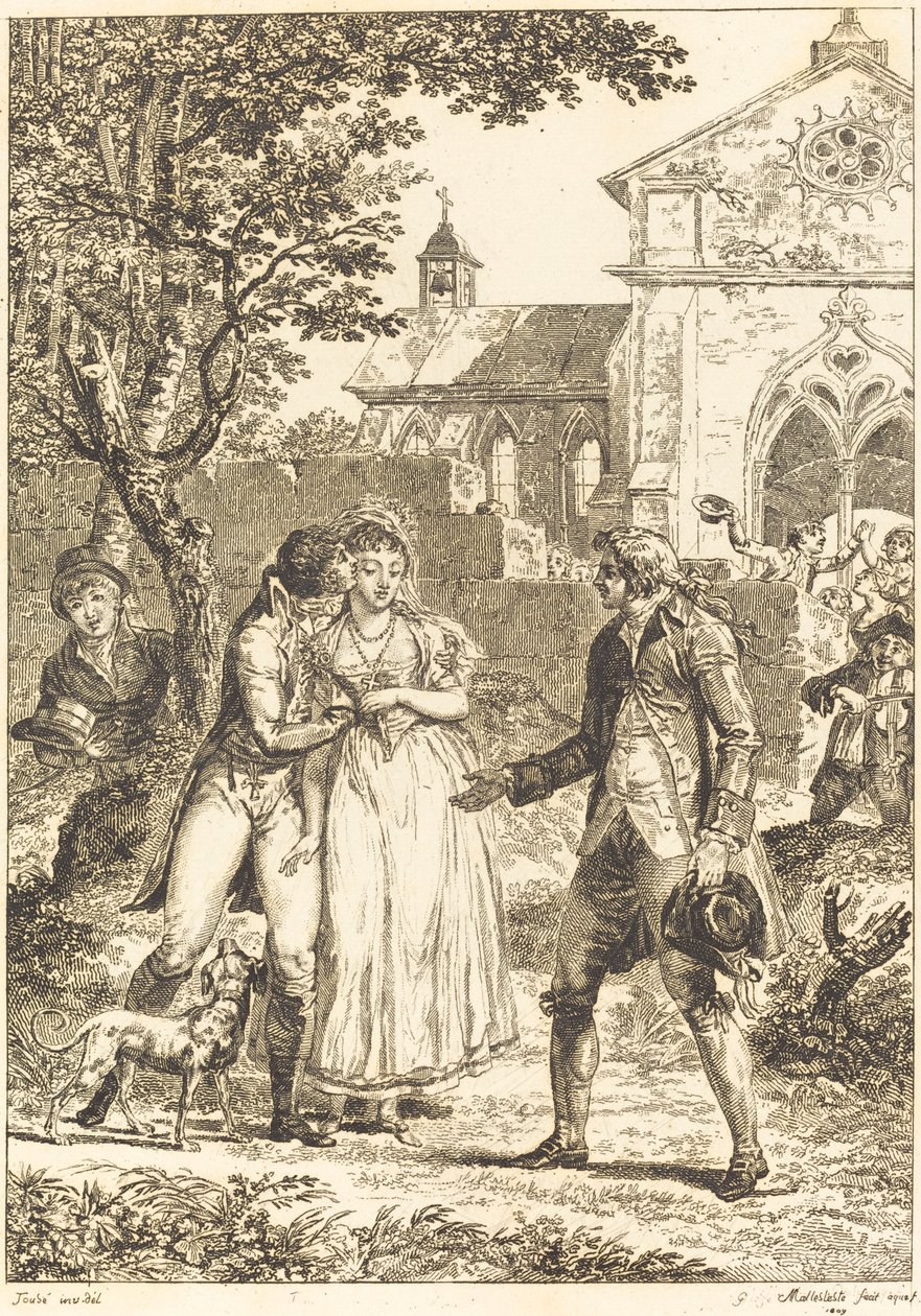 Polibek se vrátil: Polibek připraven od G. Mallesteste after Jacques Louis François Touzé