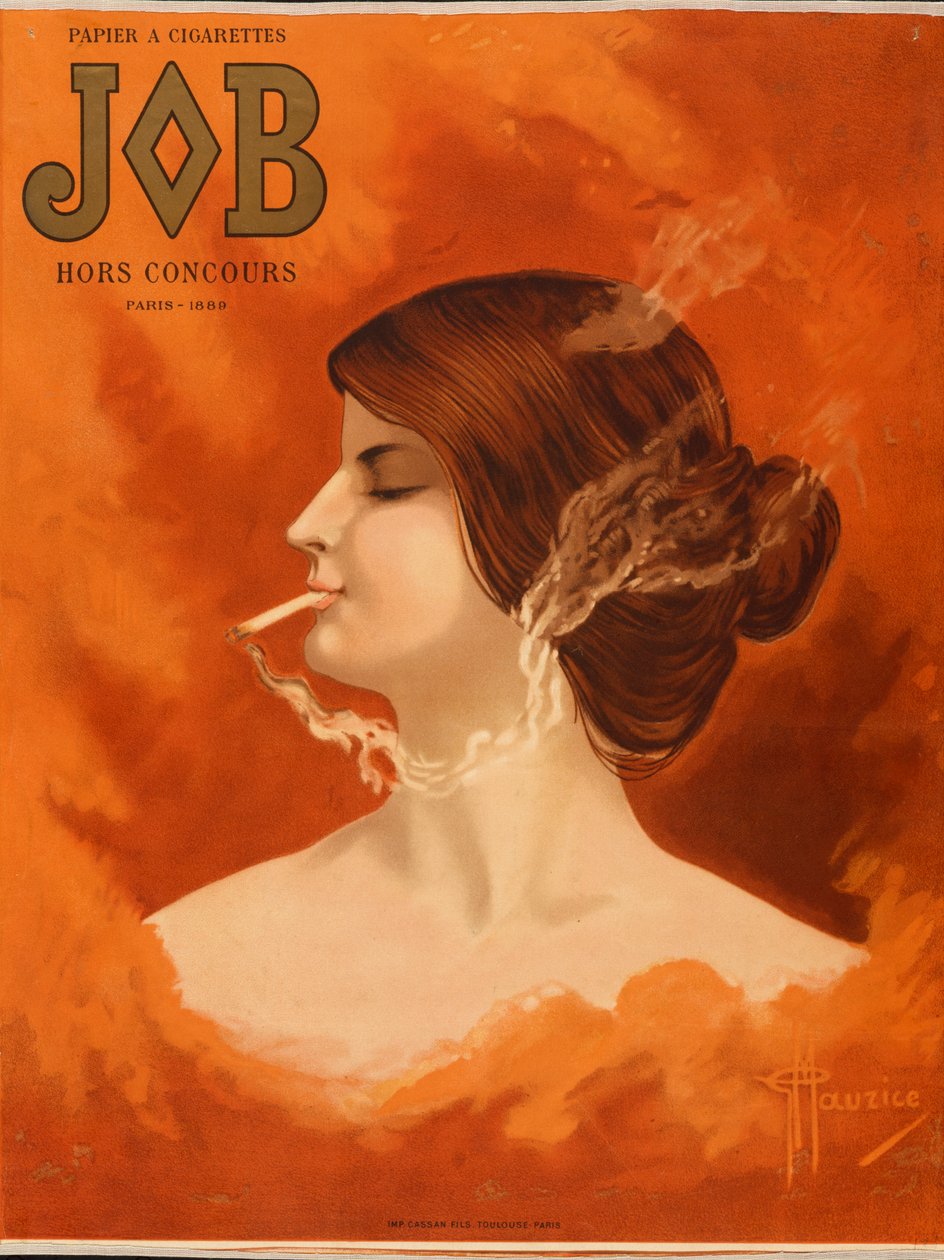 JOB Cigarette Paper — Hors Competition Paris 1889, ca. 1905 (litografie) od G. Maurice