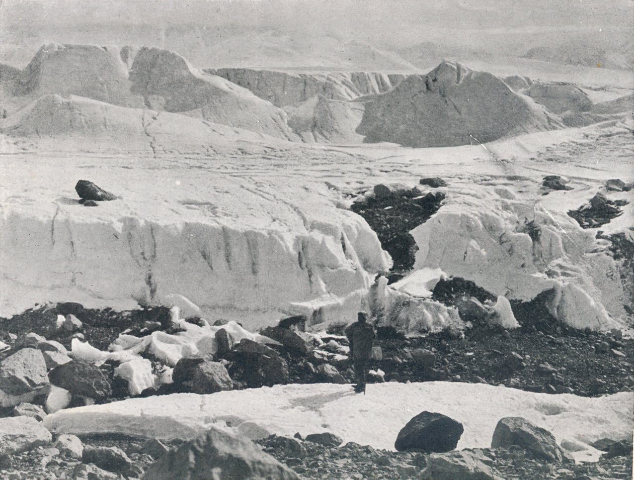 Crevass Ice at Entrance to Priestley Glacier, c1911, 1913 od G. Murray Levick