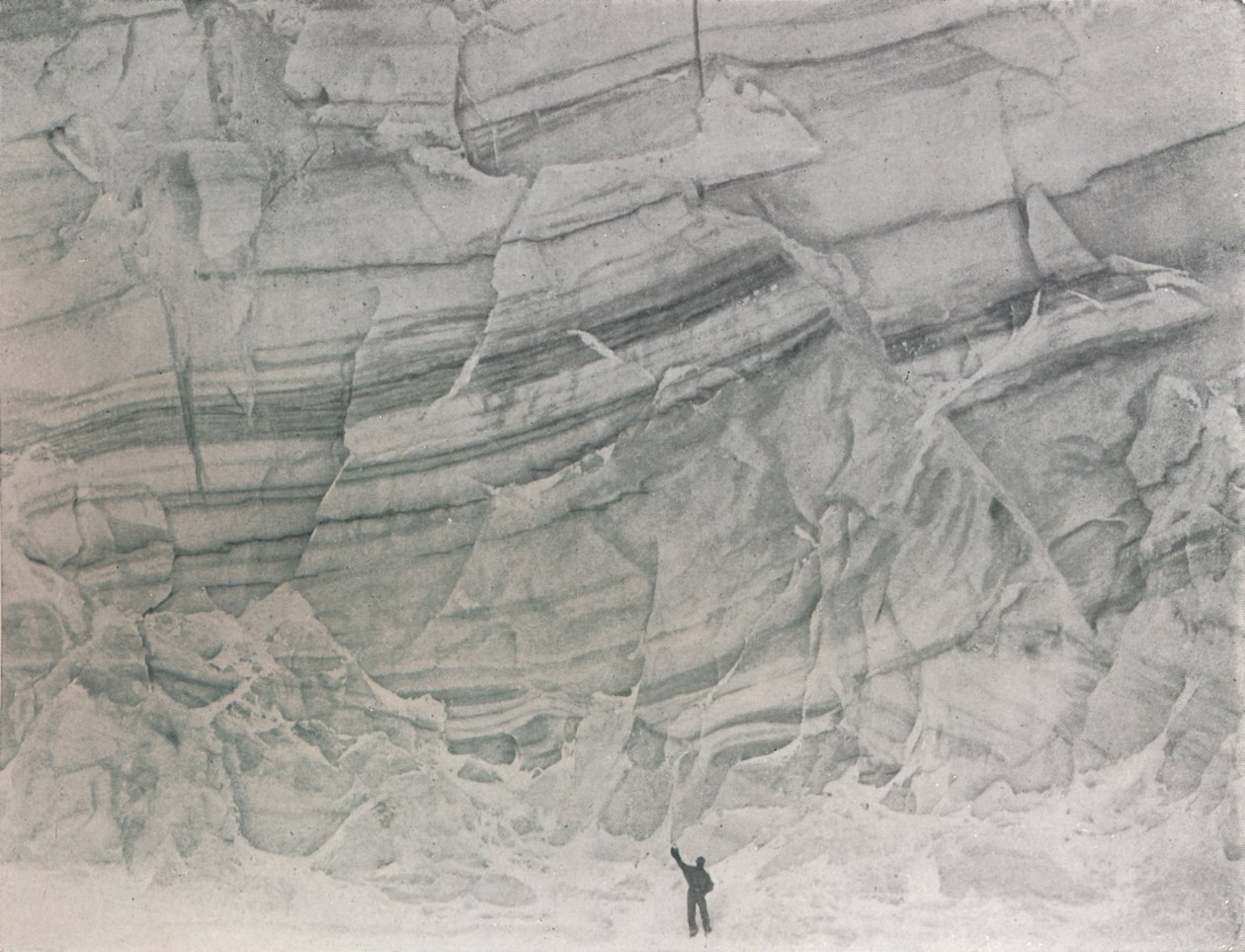 Struktura ledu, c1911, 1913 od G. Murray Levick