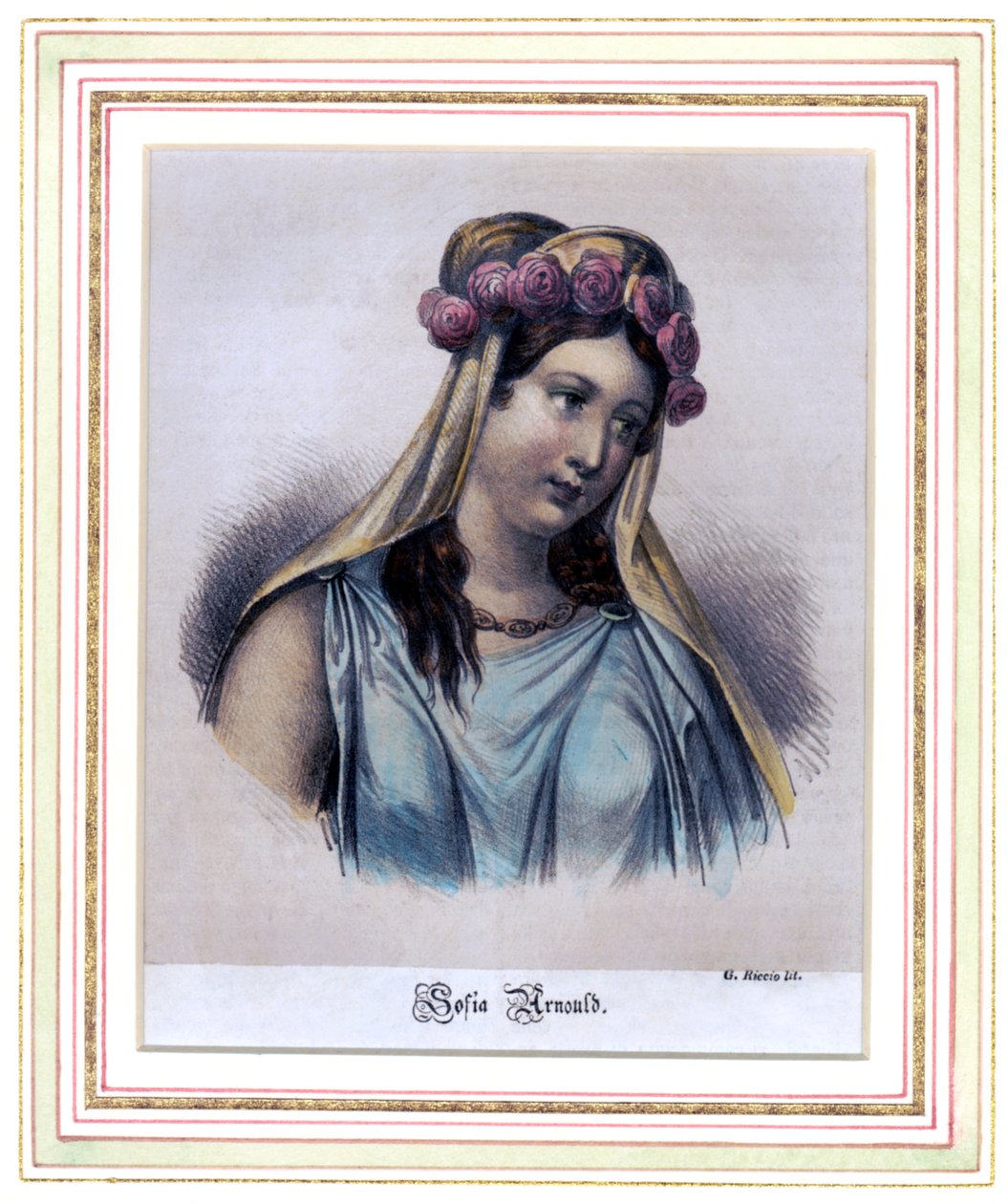 Sophie Arnould , francouzská sopranistka od G. Riccio