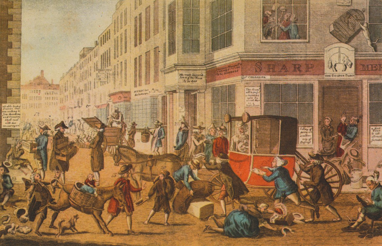 „Moderní obchodník, aneb sláva britského obchodu“, 1774 od G Terry