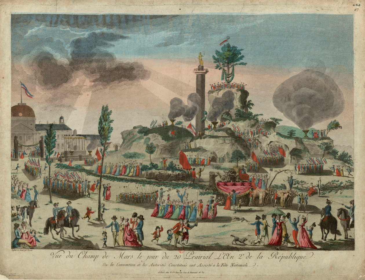 Festival nejvyšší bytosti na Marsu poli, 8. června 1794, 1794. od G. Texier