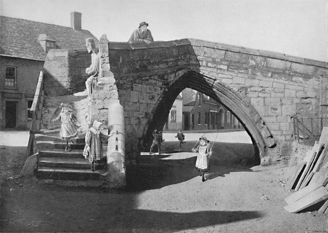 Old Bridge at Crowland, Lincolnshire, c1896 od G. W. Wilson and Company