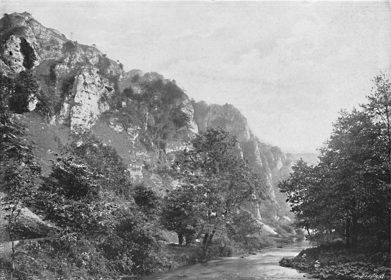 Tissington Sires, Dovedale, c1896 od G. W. Wilson and Company