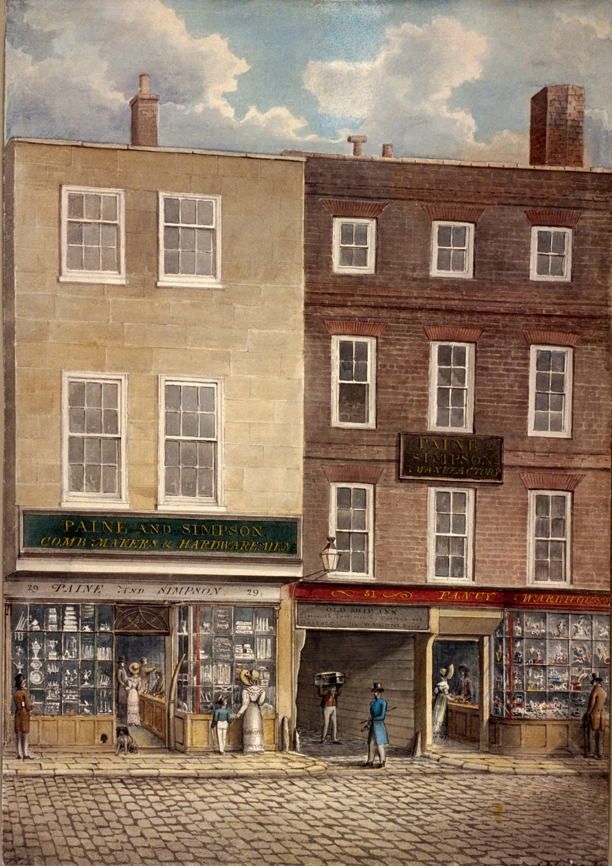Borough High Street, Londýn, 1830 od G Yates