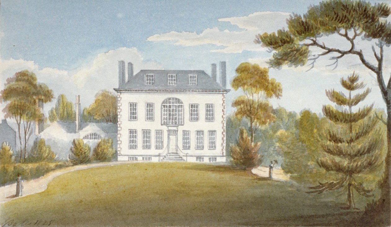 Mitcham Hall, Mitcham, Surrey, 1825 od G Yates